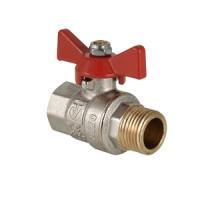 Кран шаровый полнопроходной VALTEC внутренняя-наружная, бабочка Кран шаровый полнопроходной VALTEC внутренняя-наружная, бабочка